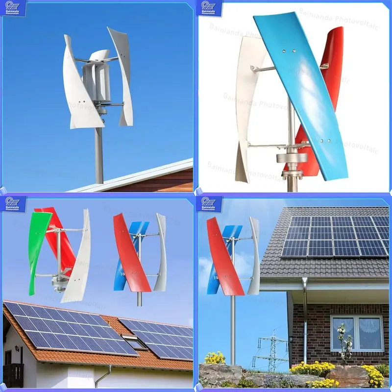 Renewable Energy Solutions - 5KW Hybrid-Solar-Windturbinen-Generator mit Vertikalachse für Heimenergiesysteme,