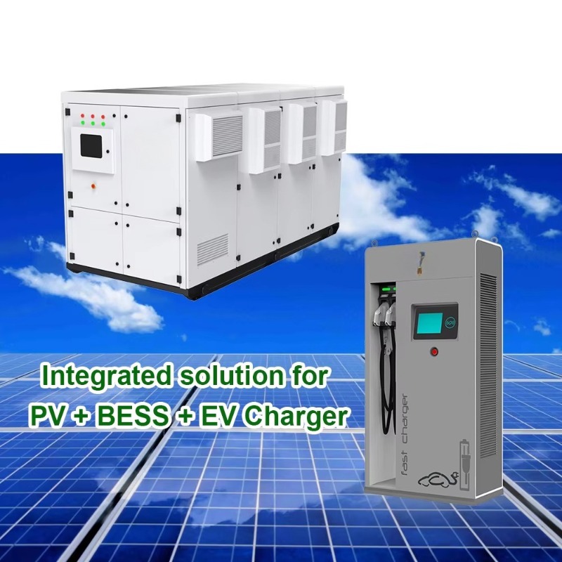 Renewable Energy Solutions - Solarbetriebener Container-Energiespeicherschrank DC Schnell-EV-Ladestation Erneuerbare Energie-Ladelösung