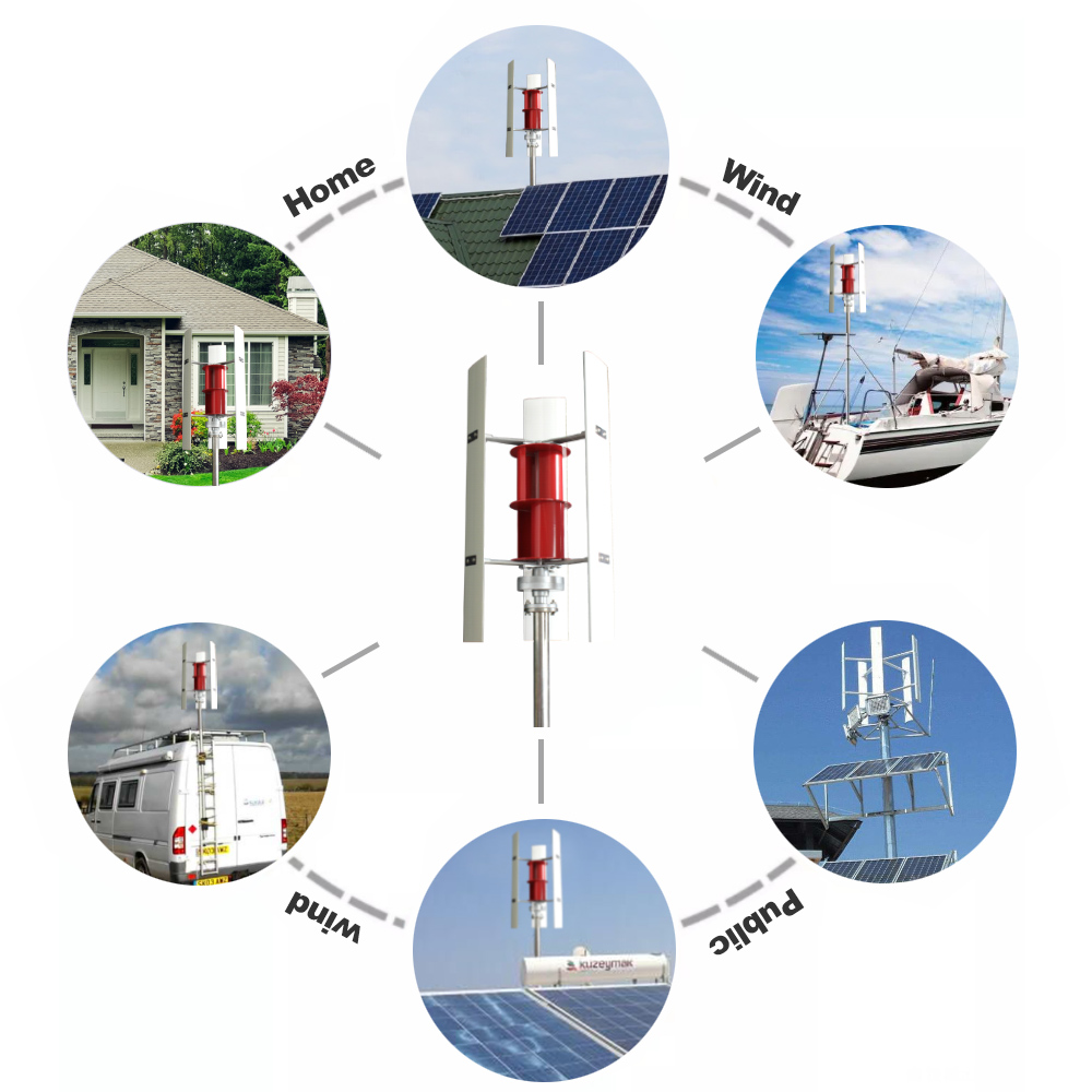 Renewable Energy Solutions - 10KW Neue Erneuerbare Energielösung Vertikalachsen-Windturbinengenerator für