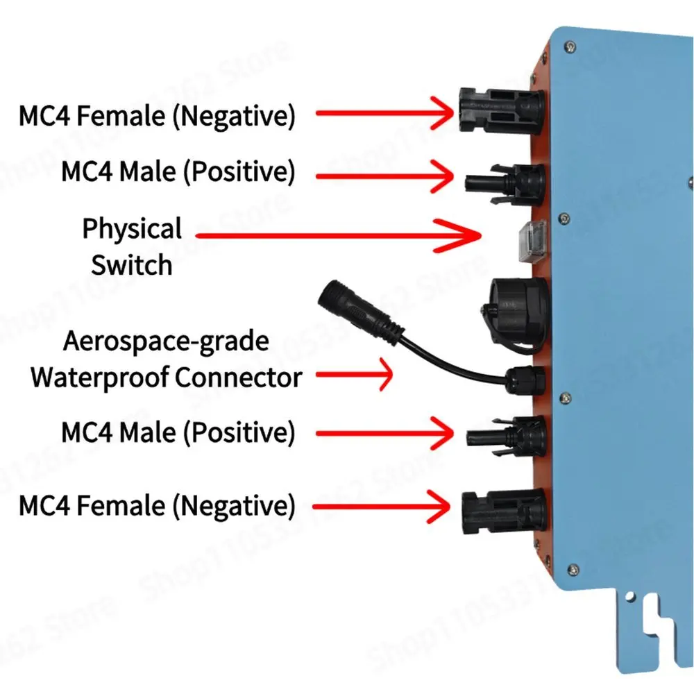 Grid Tie Micro Inverter - Hochleistungs-Mikrowechselrichter 350W-2800W Netzgekoppelt Anti-Reverse Smart WiFi-Überwachung