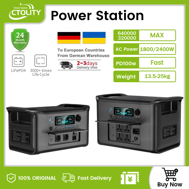 Lifepo4 Battery Pack - Ukraine Lagerbestand Powerstations 1000W 2000W 2400W