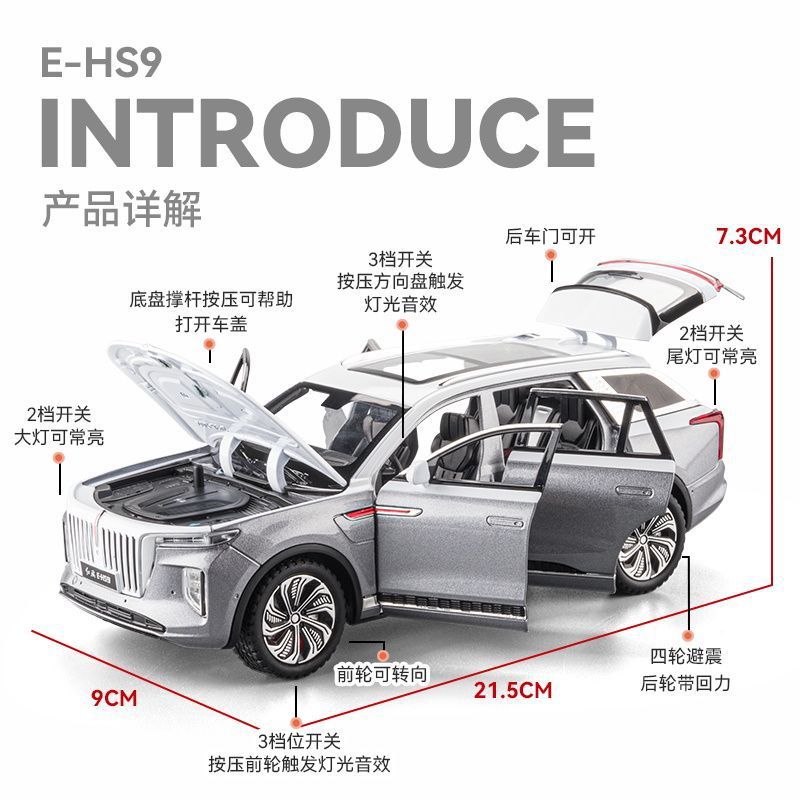 1:24 E-HS9 SUV Legierungs-Mode – Renewable Energy Engineering Bewertung und Preis