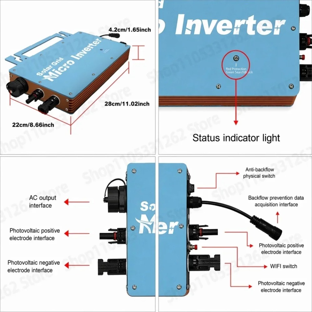 Netzgekoppelter Mikrowechselri – Grid Tie Micro Inverter Bewertung und Preis
